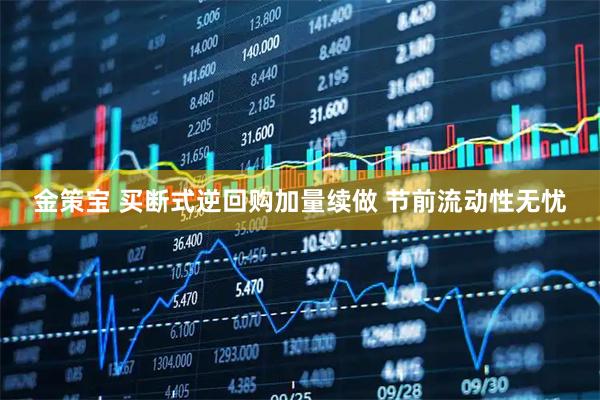 金策宝 买断式逆回购加量续做 节前流动性无忧